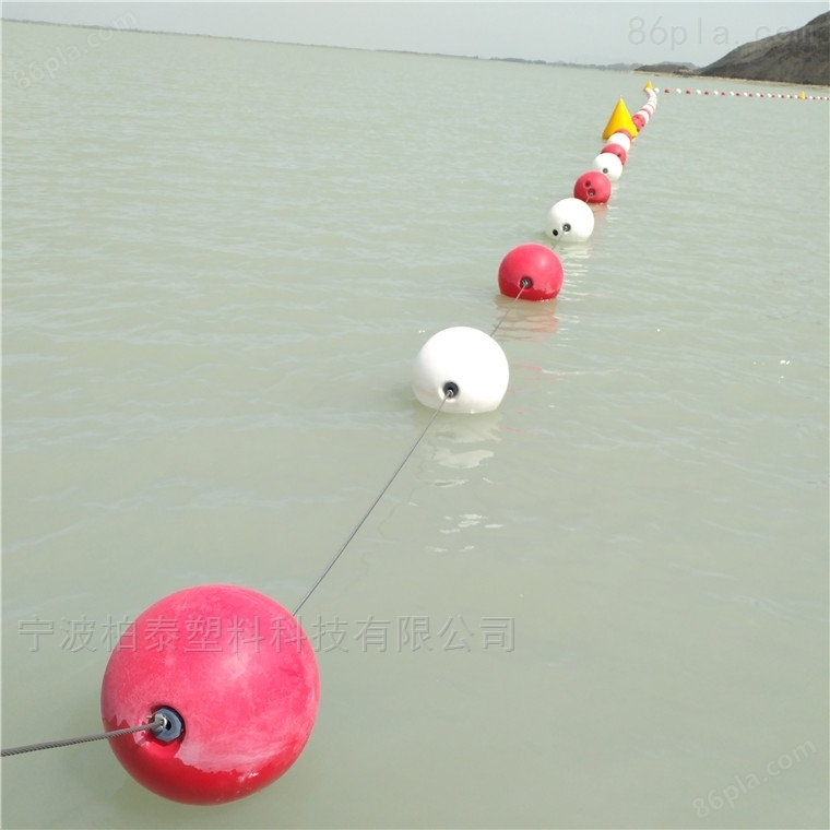 养殖警示浮球 50厘米拦截浮球 ABS挂网浮球